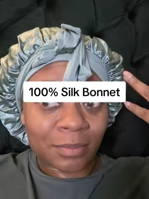 that satin description had me fooled for years! silk is where its at 🙌🏼 #mulberrysilk #silkbonnets #hairprotection #blissy 
