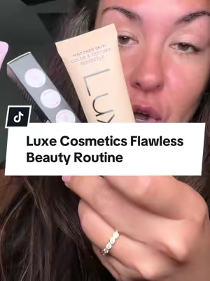 Luxe Cosmetics Flawless Beauty Routine Set makes an easy everyday makeup routine SO simple. ✨ Foundation, skin primer, under-eye balm + conditioning mascara all together in one makeup set. This is my kind of makeup routine because I do not need 14 different products just to look put together. 😂🤌🏼 ✨ Prep with the skin-perfecting primer 🤎 Even everything out with the light-to-medium skin tint/foundation 🩵 Add the under-eye balm 👀 Finish with the conditioning mascara Four products and you’ve basically got your everyday face covered. Perfect for quick morning makeup, busy mom makeup, travel or anyone who wants a simple natural everyday makeup look without pulling out the entire makeup drawer. 💄 @Luxe Cosmetics Shop #luxecosmetics #tiktokshopcreatorpicks #tiktokshopfinds 
