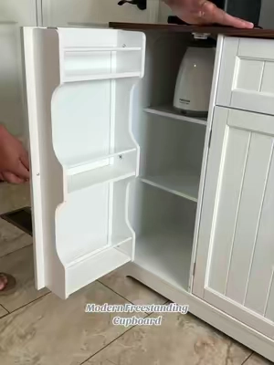 Modern Freestanding Cupboard  #cupboard #kitchenfinds #homefinds #tiktokshopsummersale 