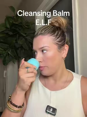 I absolutely love a cleansing balm to remove make up game changer !!#tiktokshopcreatorpicks #elfcosmetics #cleansingbalm 