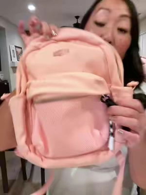 I can’t wait to use my new mini mom backpack purse! #mombag #momessentials #backpack #minibackpack #pinkbackpack 