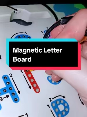 this magnetic letter tracing board has been a good to gift for birthdays/christmas. Highly recommend if you have a lottle one that's starting preschool.  #educationaltoys #preschoolprep #toddlerlearning #preschoollearning #tiktokshopcreatorpicks 