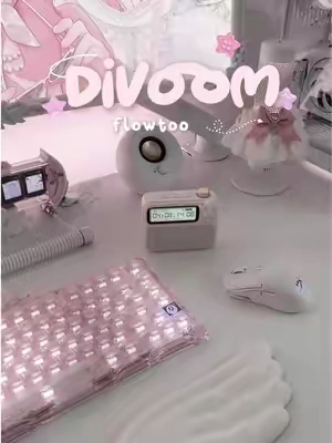 the cutest desk companion from @Divoom 🤍🥰 use code “SHUYING” for discount on divoom.com 🎀 #divoom #creatorsearchinsights #flowtoo #TikTokshopbacktoschool #backtoschool 