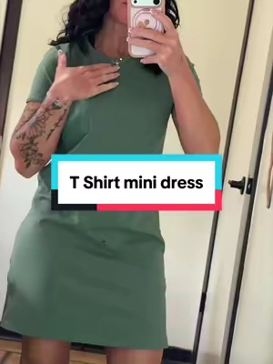 This little T-shirt dress is the definition of throw it on and still look cute. 💙 Relaxed fit, short sleeves, a chest pocket, and easy enough for everyday wear. Add sneakers or sandals and you’re out the door. 🙌🏼#teeshirtdress #minidress #tshirtdress #tiktokbacktoschool #casualdresses 
