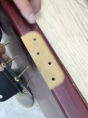 Fix stripped hinge screw holes in minutes.#tiktokshop #diyhack#homemaintenance#DIY#woodworking 