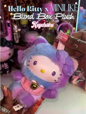 The perfecttt bag charm! 🤩 Literally soo cute! 🧚🏾‍♀️🦄 So happy with the ones I received 🫶🏾 -Blessing of Wonder      -Blessing of Courage     -Blessing of Bright Future ✨ @MINILIKE #plushies #hellokitty #hellokittylover #blindboxopening #blindbox 