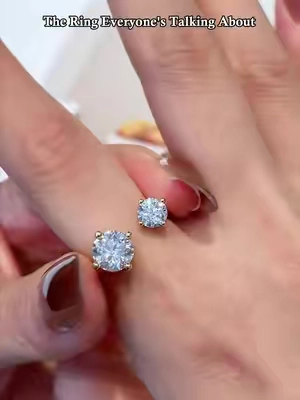 The Ring Everyone's Talking About #moissanite #jewelry #ring #backtoschoolshopping #affordablefashion 