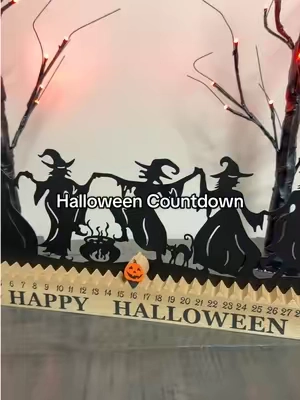 The cutest dancing witch Halloween countdown! The perfect addition to your Halloween decor! 🧙🏻‍♀️🖤 #halloweencountdown #halloweendecor #spookyseason 