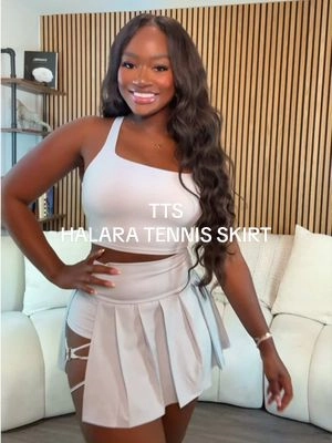 Tennis anyone ?????🔥🔥 top & bottom sold separately #tennisskirt #pickleballoutfit #halaraskirt #halara 