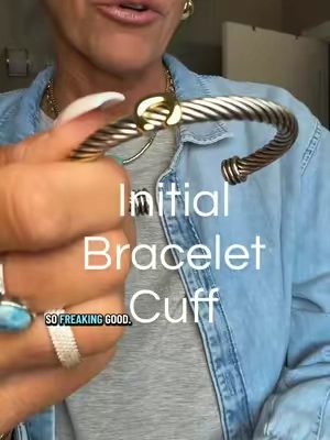 THEY NAILED on this one!!! Sooo freaking good!!  That look we ALL know… for WAY less!! 🩷🌟 Cute Personal gift idea! #initialjewelry #giftguide #bracelet ✅Super affordable!! #personalizedgifts #giftforfriend 