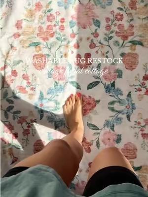 this stunning rug at THIS price?! 🤌🏻✨🌷🪴 #washablerug #neutralrug #arearug #rugs #rugsoftiktok 
