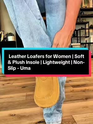 8/9 @Project Cloud  Leather Loafers for Women | Soft & Plush Insole | Lightweight | Non-Slip - Uma #TiktokShopCreatorPicks #TikTokshopbacktoschool 