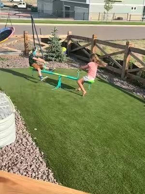 This spinning teeter totter is officially a FAVORITE in our house! 😂 My kids basically live on this thing! It burns off all that extra energy, gets them outside, gives them a screen-free activity, AND the spinning motion can be so helpful for sensory regulation. 🙌💙 Literally a 100% WIN for our family! #SensoryPlay #OutdoorPlay #KidsActivities #ScreenFreeFun #sensoryregulation 