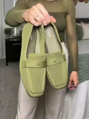 Never a prettier loafer. @VIVAIA  #loafers #pennyloafers #greenshoes #ttspathways #tiktokshopcreatorpicks 