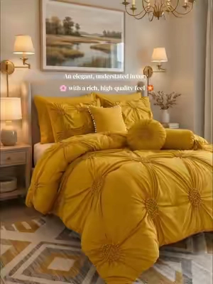 If you want to make your bedroom feel more cozy and stylish, this set is definitely worth trying.#cozystyle #cozylife #beddingset 