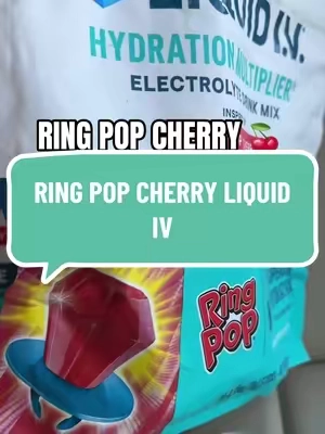 This ring pop cherry flavor sells out fast 🍒 @Liquid I.V. #electrolytes #hydration 