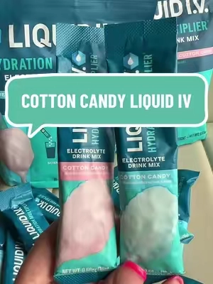 This cotton candy flavor is so popular it always sells out ☀️💦 @Liquid I.V. #electrolytes #hydration 