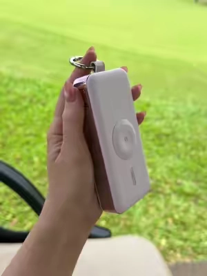 I take this with me everywhere I go! #portablecharger #powerbank #golfing #travelessentials 