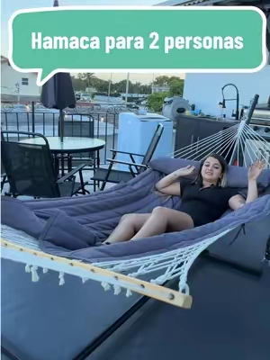 Hamaca para 2 personas. #hamaca #hamacapara2personas #terraza #patio #BackToSchool 