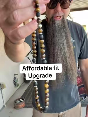 #ad this is an 8 mm tiger eye and lava bead necklace. Men’s affordable fashion Gen X retro vibe makes a good present for birthdays, anniversaries or just because. If you’re looking for a necklace that upgrade your style that doesn’t cost a fortune you might want to check out lava beads, and tiger eye. ##tiktokshopsummersale##mensfashion##affordablefashion##tigereye 
