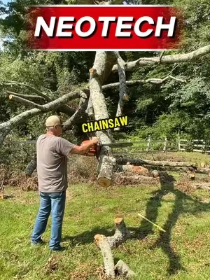 【summerfinds】NEOTEC Gas Powered Chainsaw (58cc/62cc/68cc), 2-Cycle Handheld Tool for Homeowners, 22''+24'' Bar Lowkickback Safety, 4.5hp 68cc Power, High-Hardness Guide Bar, Tree Felling & Backyard Cleanup, Gloves & Stainless Steel/Plastic Accessories #TikTokshopbacktoschool #homemakeover #chainsaw #woodcutting #powertools 