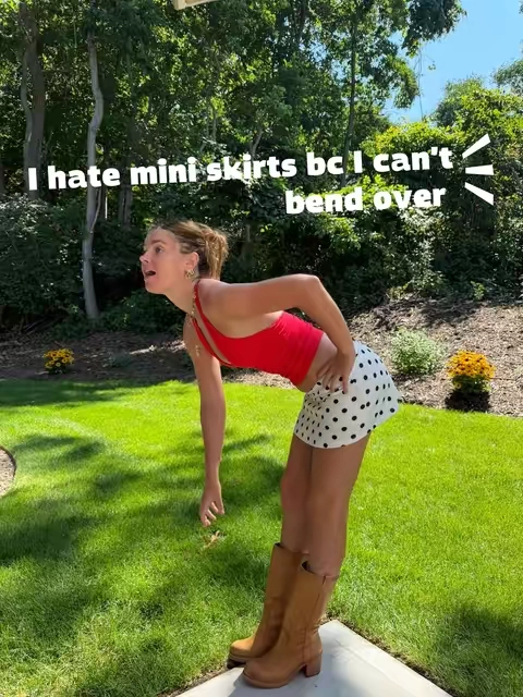 Built-in shorts and super stretchy! Comes in solid colors too  #TikTokshopbacktoschool #tiktokshopcreatorpicks #tallgirlapproved #skort #BackToSchool 