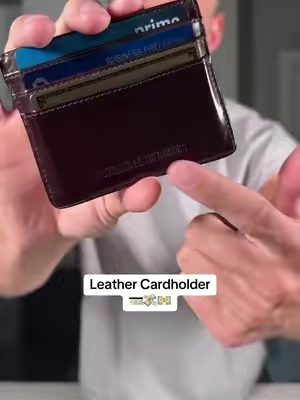 Classic look#portlandleather #cardholder #leatherwallet 