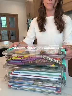 I’ve also seen people use these as sensory bins! So many ways to use these  #storage #storagecontainers #sensorybin #homeorganization #clearbins 