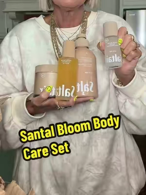Santal Bloom Body Care Set from @Saltair Body #bodycare #bathgel #bodybutter #showergel #bodyoil 
