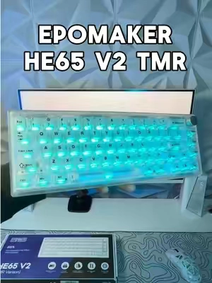 Epomaker HE65 V2 TMR Version  you can use Magnetic and Mechanical Switches TMR KEYBOARD #epomaker #keyboard #EpomakerHE65V2 #magneticswitch #gamingkeyboard 