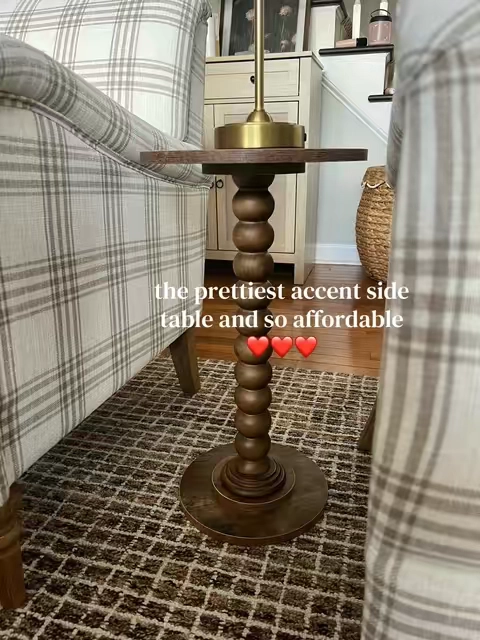 If you want a high end looking side table on a budget, this one is so pretty! 