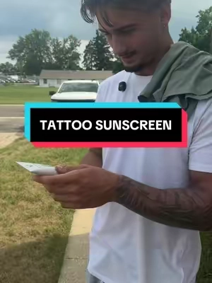 Please stop using normal sunscreen on your tattoos #madrabbit #tattoocare #tattoo 