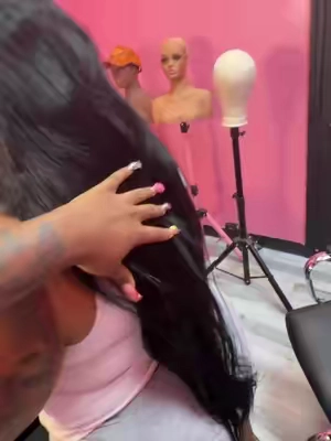I loveeeee bling hair😍😍😍 #fyp #viral  #blinghair #straightwig  #wiginstall 