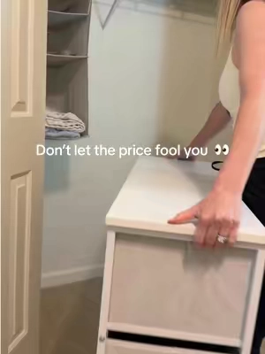 The price may be cheap but this thing is such good quality! It's perfect to get small spaces organized. #budgetfriendly #smallspace #closetorganization #organizer #clothesorganizer