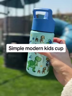 all their favorite characters on one cup for school 🥹 #simplemodern #kidswaterbottle 