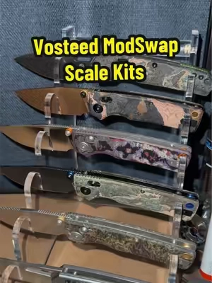 Customize your Vosteed Porcupine ModSwap with these handle scales. An easy way to give your EDC a whole new look! #Vosteed #PorcupineModSwap #KnifeMods #EDCGear #Micarta