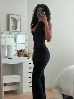 The most flattering black flare pants!! @Princess Polly #TikTokshopbacktoschool #backtoschooloutfit #fypシ #firstdayofschool #viral 