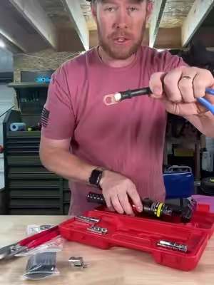 Vevor Hydraulic Crimping Tool Kit #vevor #vevortools #vevorsuperbrandday #TikTokshopbacktoschool #wirecrimping 