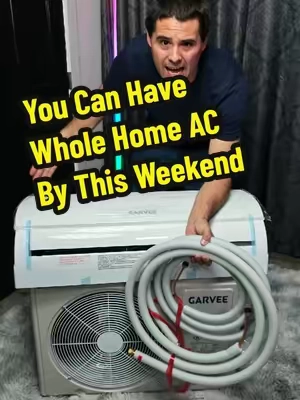You can have whole home ac by this weekend! #ac #DIY #minisplit #TikTokshopbacktoschool #backtoschool 