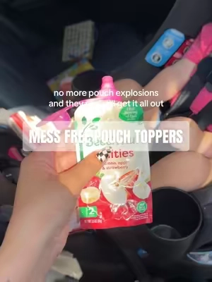 I tell every mom about these because they are truly a life saver! 🤯👏🏼 #momhack #toddlermom #pouchtopper #backtoschool #TikTokshopbacktoschool 