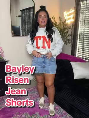 The denim shorts that actually flatter your curves AND give you the perfect amount of coverage! 👖🙌 These Bayley Risen Shorts are about to become your most-worn pair. @Wild Oak Boutique  #TikTokshopbacktoschool #DenimShorts #CurvyStyle #HighRiseShorts #BoutiqueFashion 
