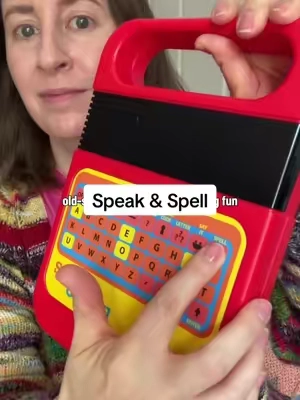 The Speak & Spell turns spelling practice into an interactive game, which makes it a fun alternative to worksheets and traditional learning activities. Kids can play different spelling games while practicing words and building confidence, all with that classic retro handheld-game feel. It’s also a fun screen-free activity for travel, quiet time, or rainy days. If you remember Speak & Spell from the 80s, it’s a pretty nostalgic way to introduce the next generation to an old-school favorite.