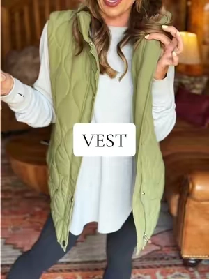 #vest #fashion #FallFashion #womensfashion #puffervest 