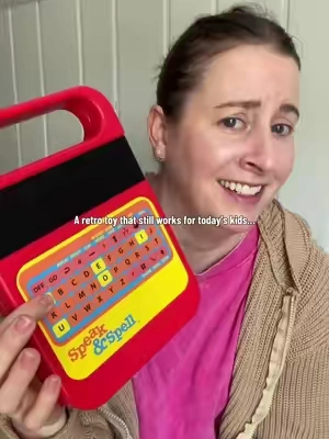 The Speak & Spell is a retro-inspired electronic game that turns spelling practice into something kids can actually enjoy. It gives them an interactive, screen-free activity where they’re listening, thinking, and working through spelling challenges while they play. It’s great for keeping kids occupied during travel, quiet time, or school breaks, and it makes a fun gift for kids who love games and parents who want a little more learning mixed into playtime