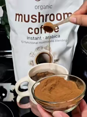 Cafe Orgánico Arábica de Microingredients, con 10 tipos de hongos, aporta energía, concentración, enfoque  #mushroomcoffee #mushroomcoffeebenefits #supplements   #greenish  #cafedehongos 