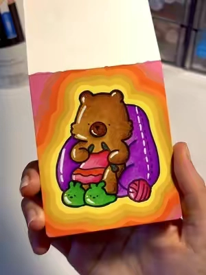 Coco wyo mini coloring books 🐻🧶 #fyp #viral #paratii #cocowyo #coloringbook 