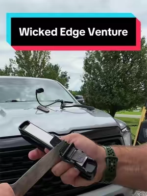 Wicked Edge Venture knife sharpening system @wickededgeprecision #knifesharpener #kitchengadgets #knifesharpening #hunting #knives 