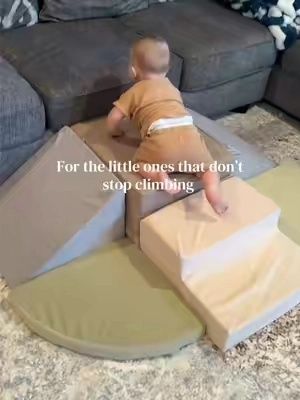 Always on the move so this was a must!  #climbingblocks #softplay #indoorplayground 