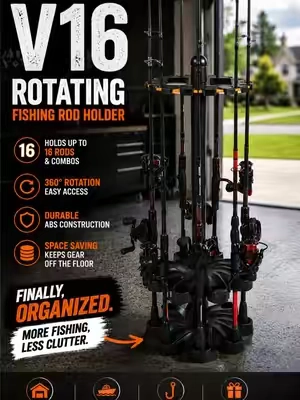 Best way I’ve found to organize my rods. #KastKing #FishingGear #FishingTok #FishingRodStorage #fishing @KastKingUSA 