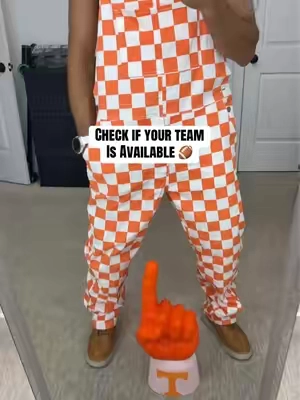 @Yuanbang Yuanbang Sleeveless Checkered Overalls #CollegeFootball #collegebasketball #collegelife #sports #football 